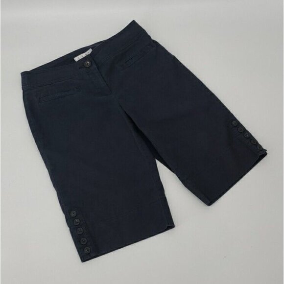 Cabi Bermuda 'Marine' Navy Shorts Size 4 Mid Rise NWT - Picture 1 of 13